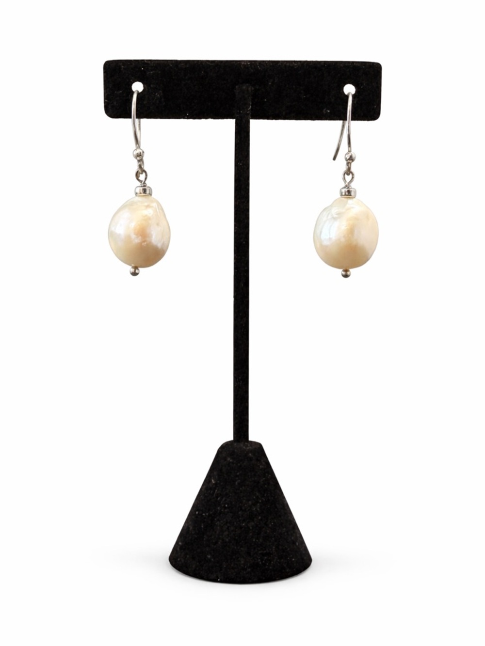 Elegant Cream Pearl Drop Earrings
